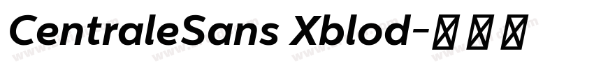 CentraleSans Xblod字体转换